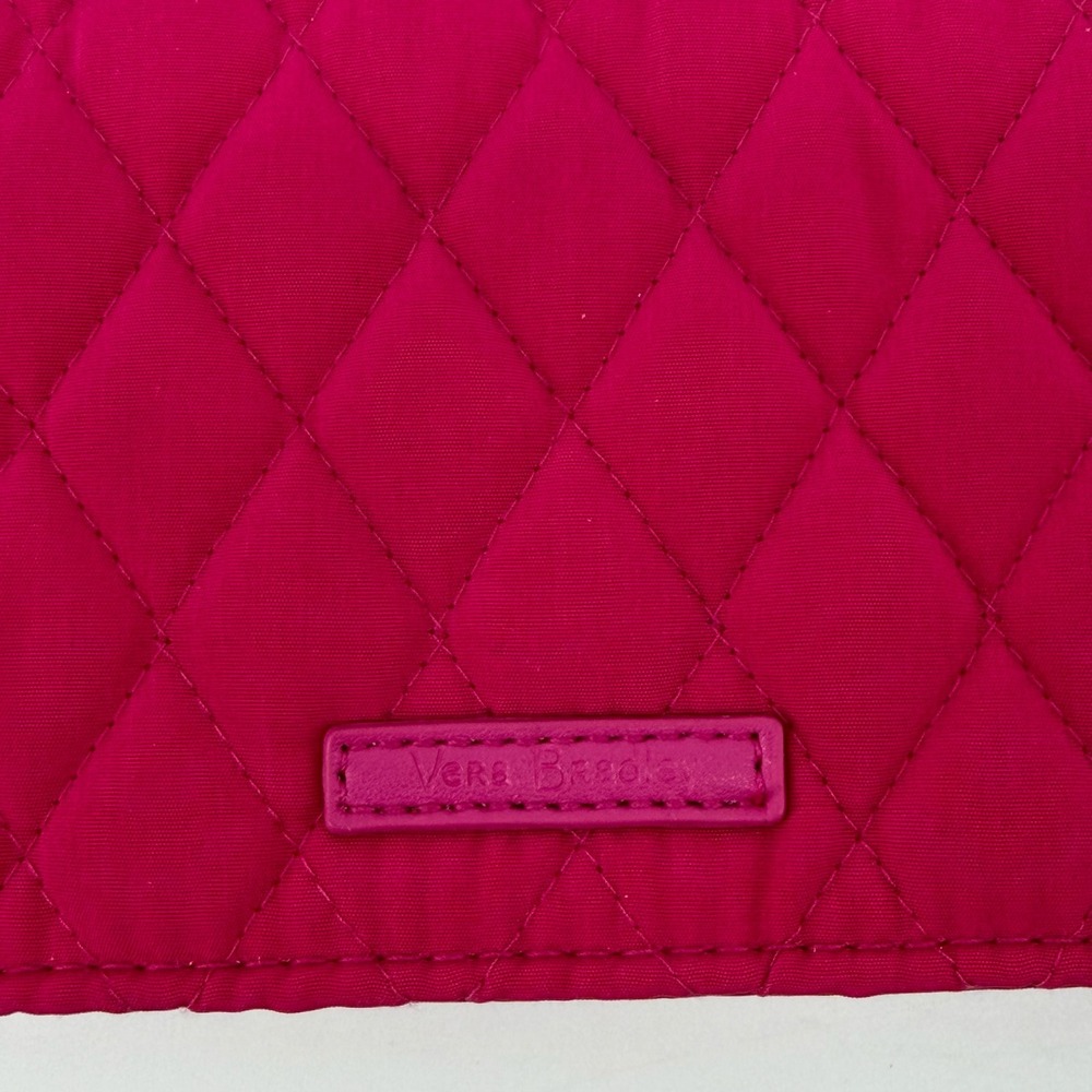 Vera Bradley All in One‎ Quilted Wallet Crossbody Bag Pink Zip Around Strap - Picture 3 of 7